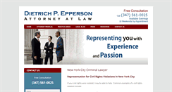 Desktop Screenshot of eppersonattorney.com