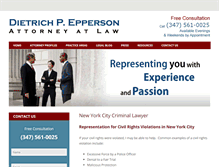 Tablet Screenshot of eppersonattorney.com